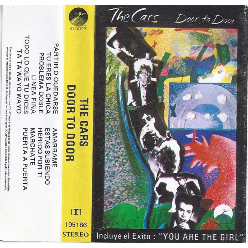 THE CARS DOOR TO DOOR CASSETTES Cassette MONOPHONE